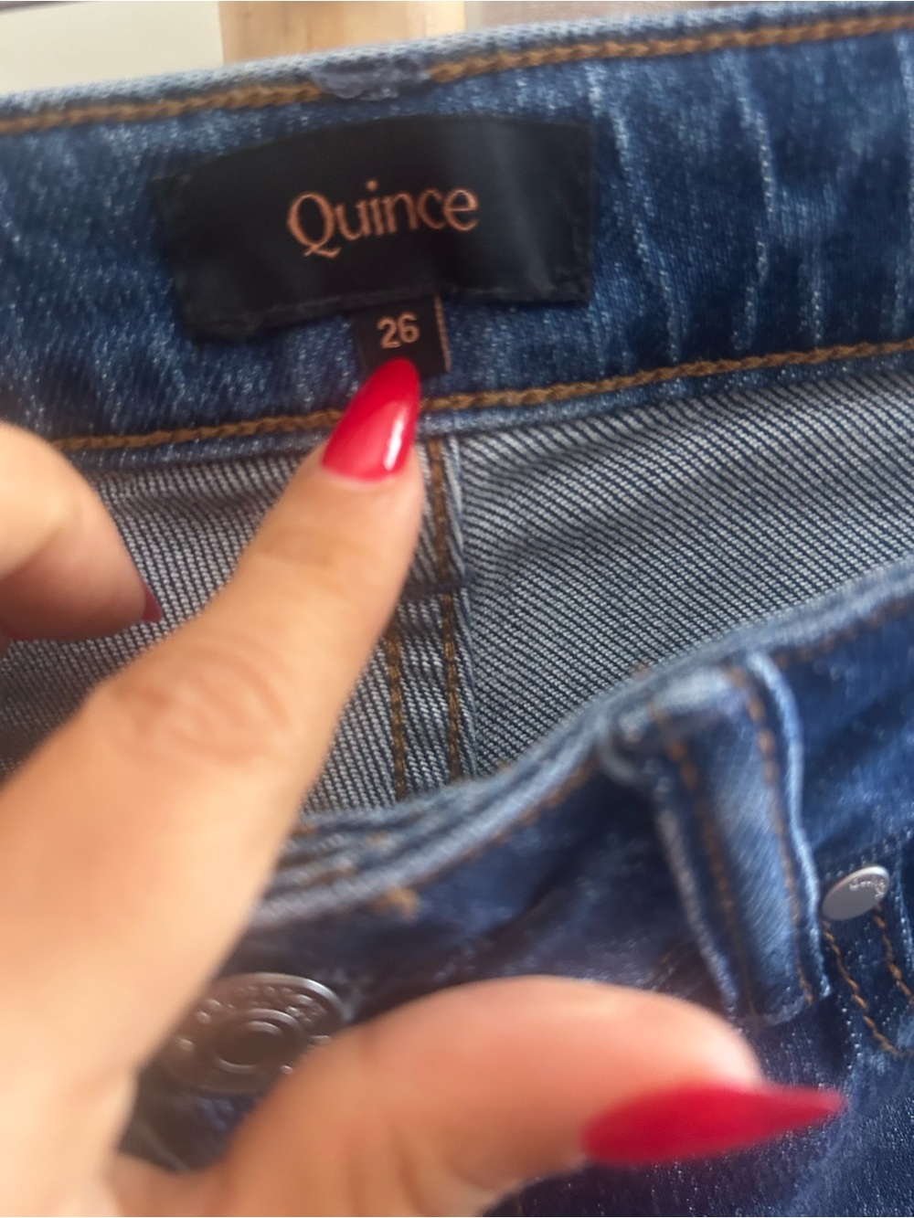 Quince Denim Bella Relaxed straight Jeans Size 26